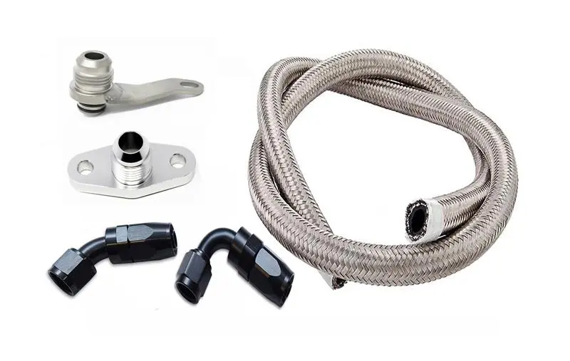 Torque Solution Subaru Ej W/ Garrett Gt/Gtx -10An Turbo Oil Return Line Kit 1