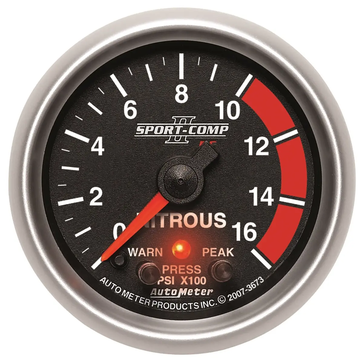 2-1/16 In. Nitrous Pressure 0-1600 Psi Sport-Comp Ii 1