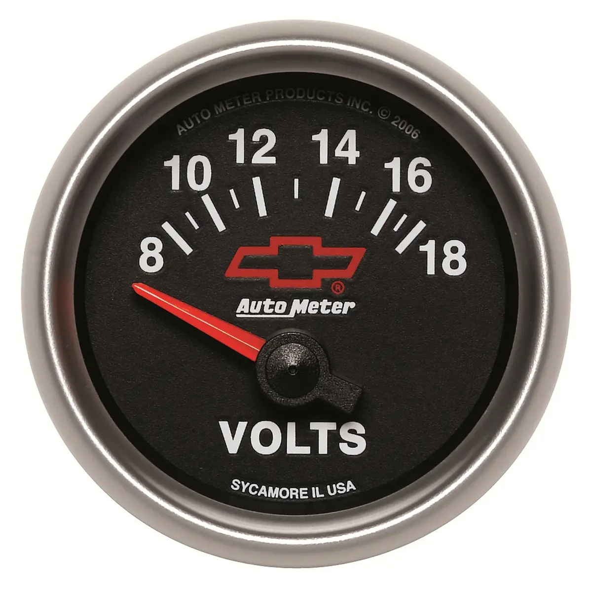 2-1/16 In. Voltmeter 8-18V Gm Black 1
