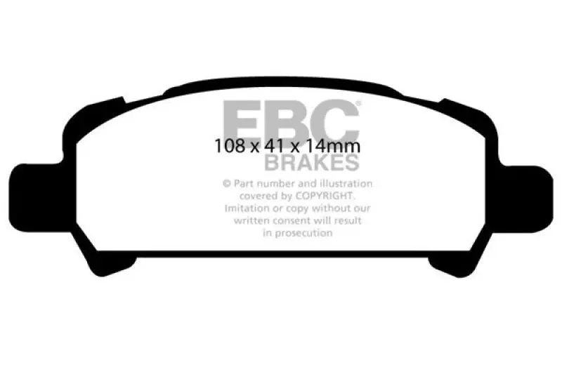 Ebc 02-06 Subaru Baja 2.5 Greenstuff Rear Brake Pads 1