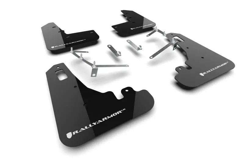 Rally Armor 22-26 Subaru Brz / Toyota Gr86 Black Ur Mud Flap W/White Logo 1