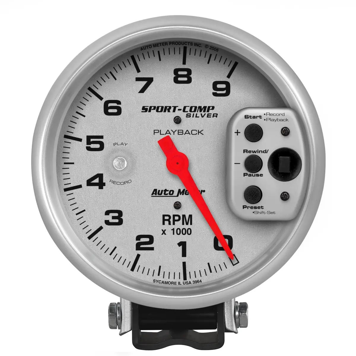 5 In. Pedestal Playback Tachometer 0-9000 Rpm Ultra-Lite 1