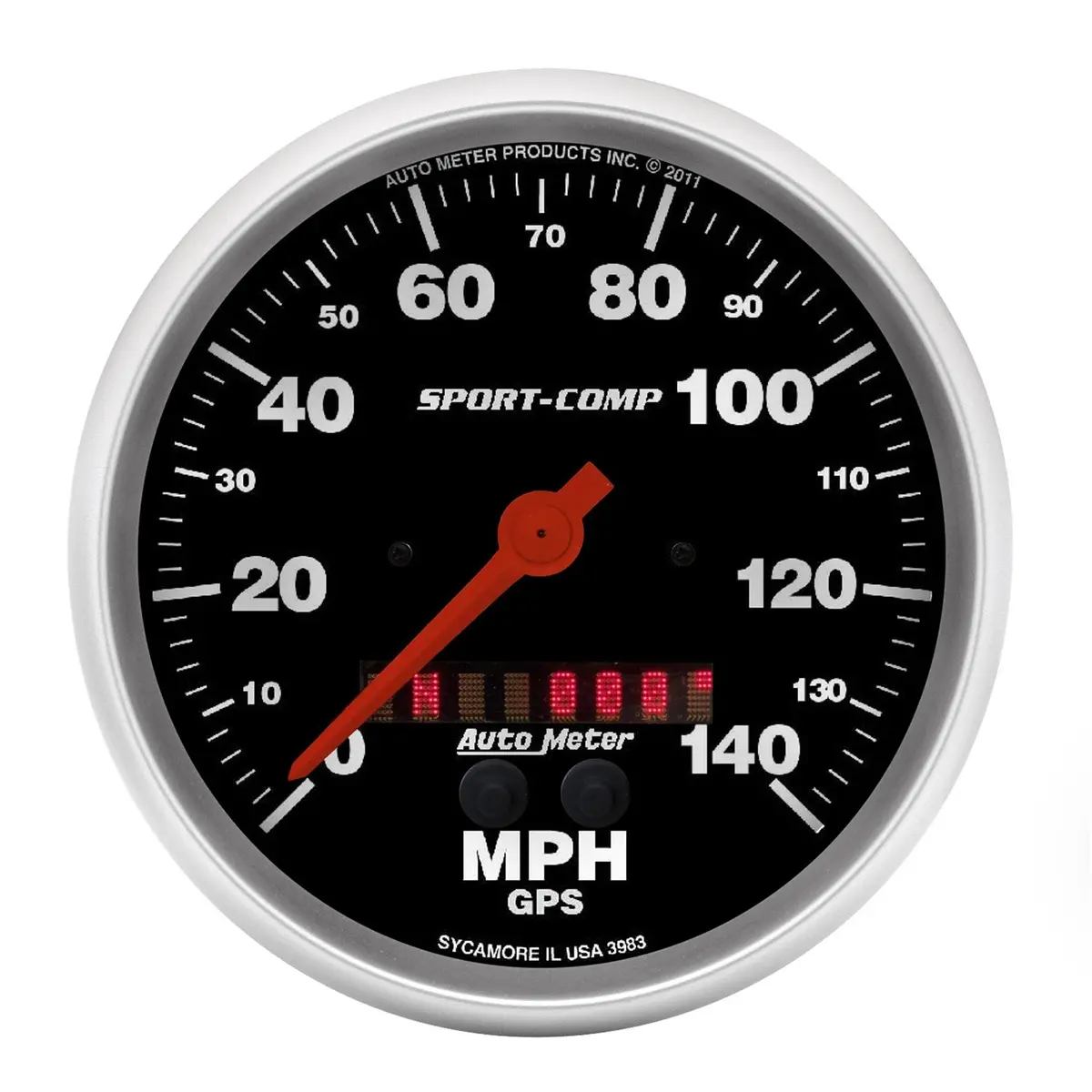 5 In. Gps Speedometer 0-140 Mph Sport-Comp 1