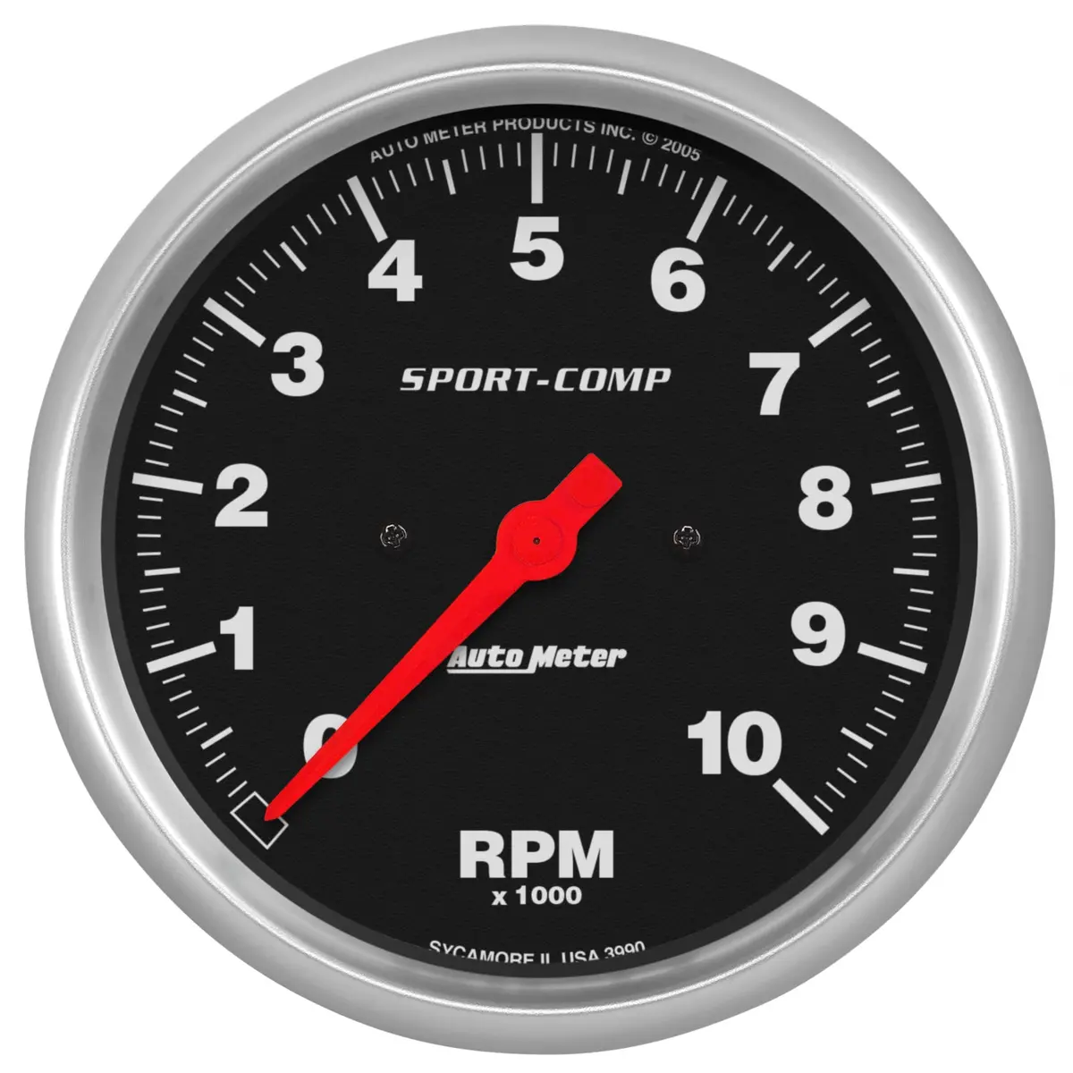 5 In. In-Dash Tachometer 0-10000 Rpm Sport-Comp 1