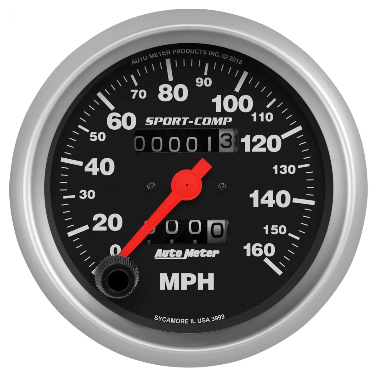 3-3/8 In. Speedometer 0-160 Mph Sport-Comp 1