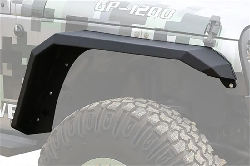Iron Cross Front Fender Flare Kit For 2007–2018 Jeep Wrangler Jk (Primer Finish) 1