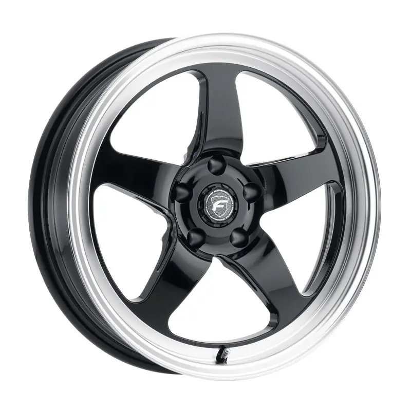 Forgestar F091 D5 Drag Wheel – 18X9.0, 5X114.3, Et35, Gloss Black With Machined Lip 1