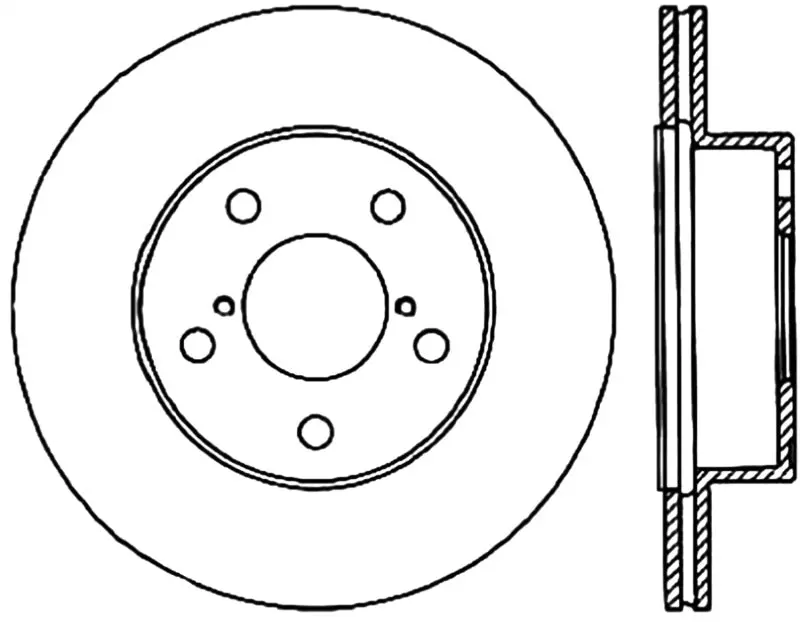 Stoptech 05-07 Subaru Impreza Wrx/Sti Slotted & Drilled Right Rear Rotor 1