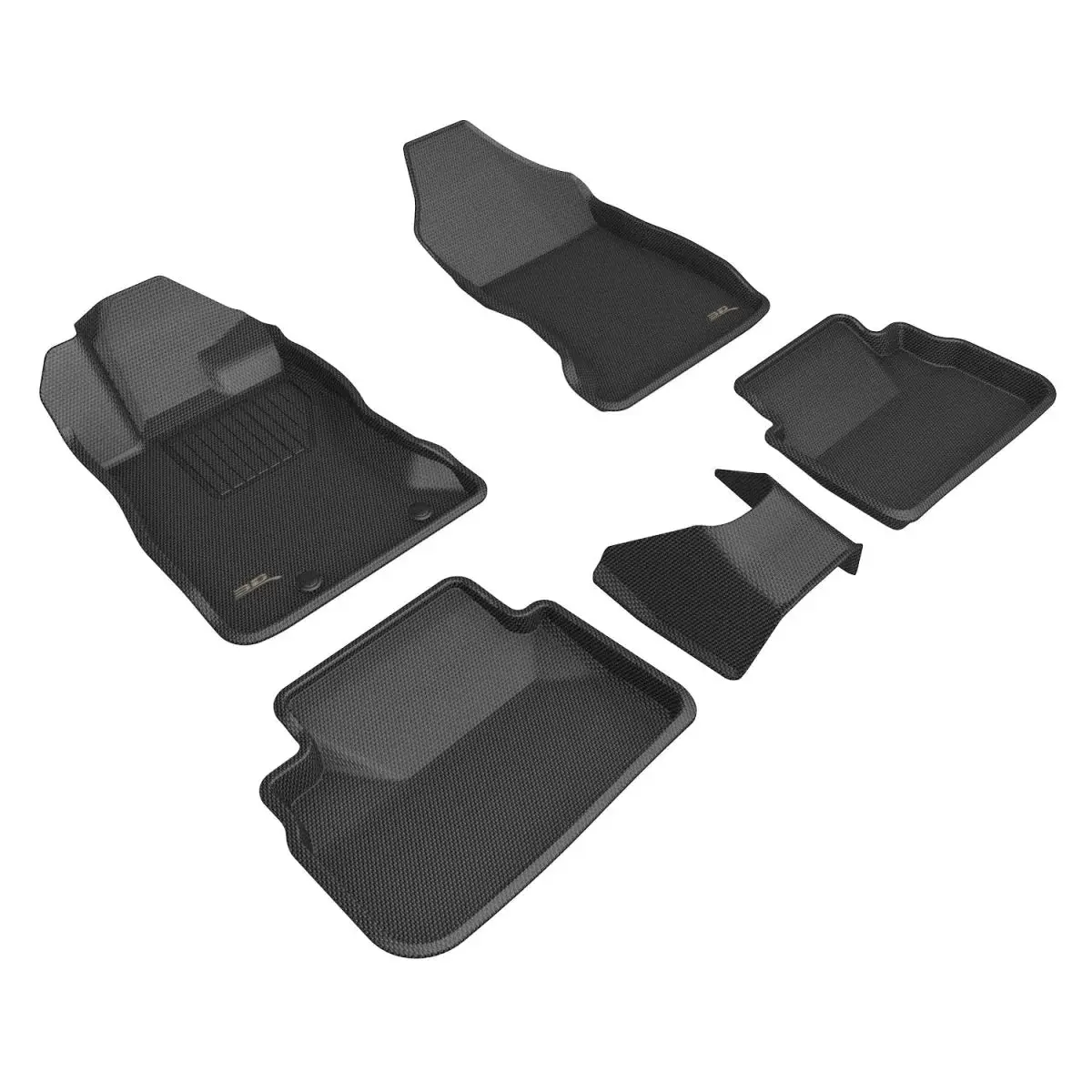 3Dmaxpider Front And Rear All-Weather Floor Liner Set Black 2022+ Wrx 1