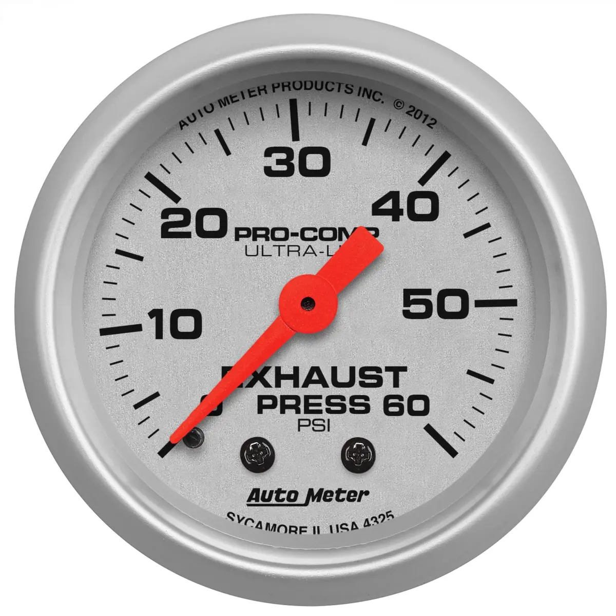 2-1/16 In. Exhaust Pressure 0-60 Psi Ultra-Lite 1