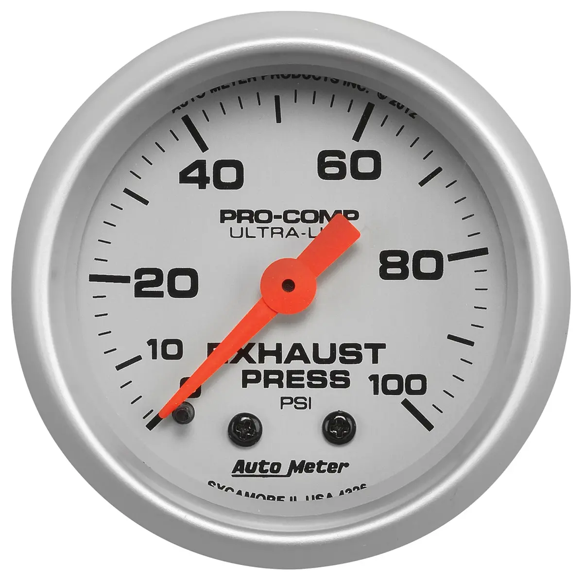 2-1/16 In. Exhaust Pressure 0-100 Psi Ultra-Lite 1