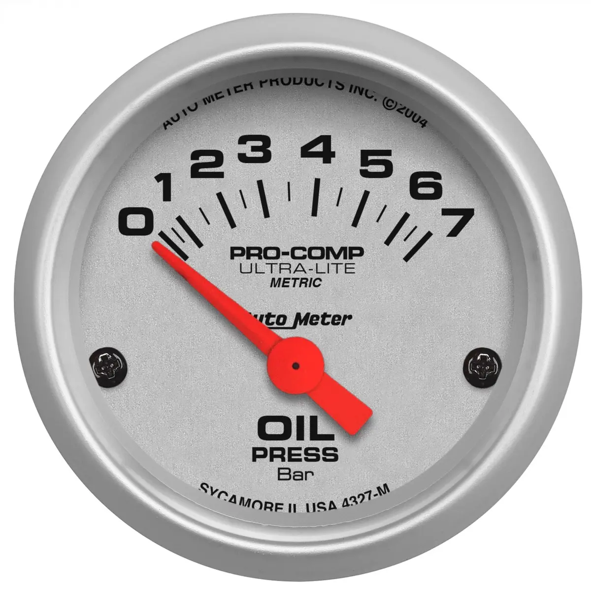 2-1/16 In. Oil Pressure 0-7 Bar Ultra-Lite 1