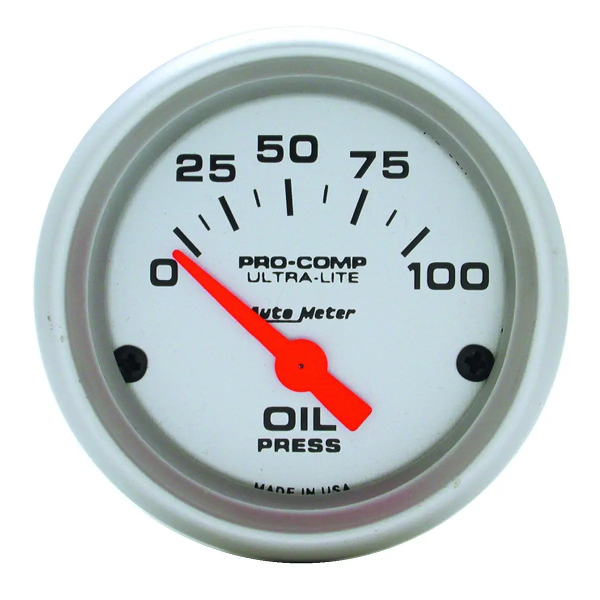 2-1/16 In. Oil Pressure 0-100 Psi Ultra-Lite 1