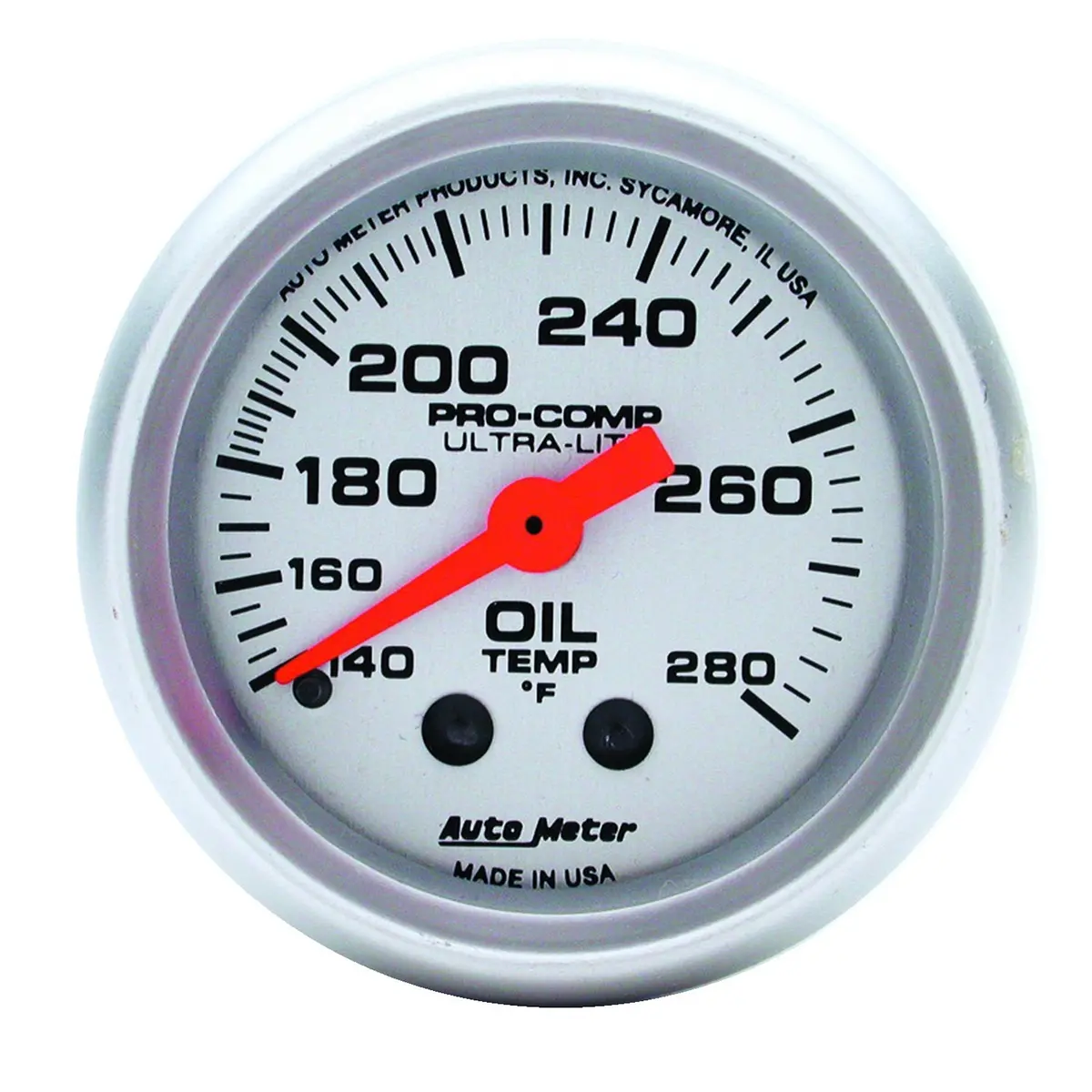 2-1/16 In. Oil Temperature 140-280 Fahrenheit Ultra-Lite 1