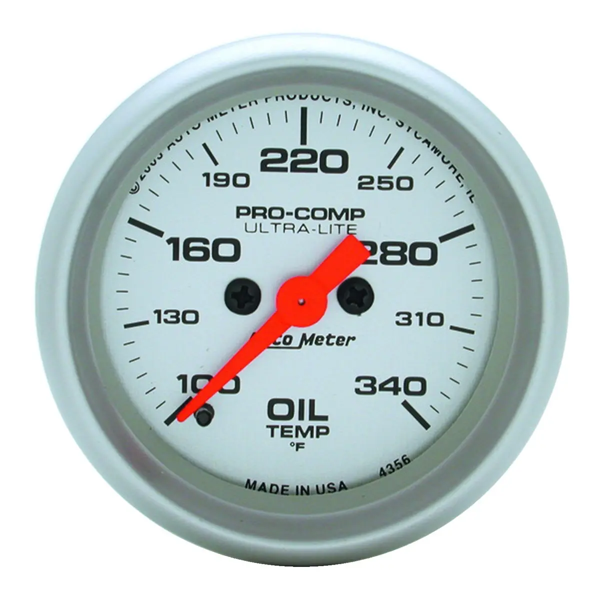 2-1/16In Oil Temperature 100-340 Deg F Ultra-Lite 1