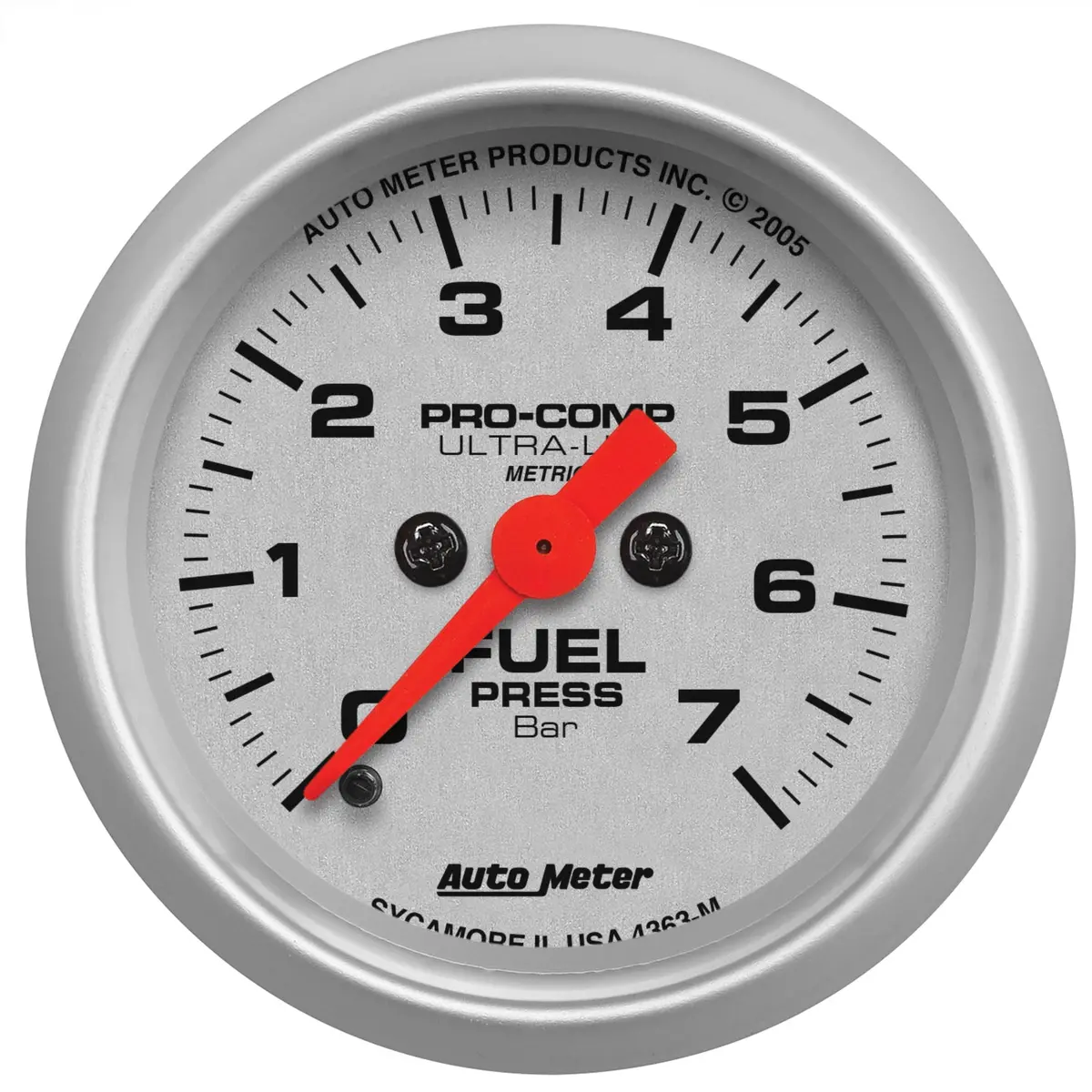 2-1/16 In. Fuel Pressure 0-7 Bar Ultra-Lite 1