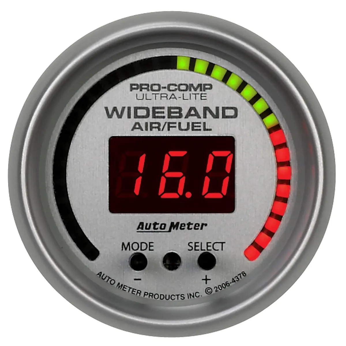 2-1/16 In. Wideband Pro Air/Fuel Ratio 6:1-20:1 Afr Ultra-Lite 1