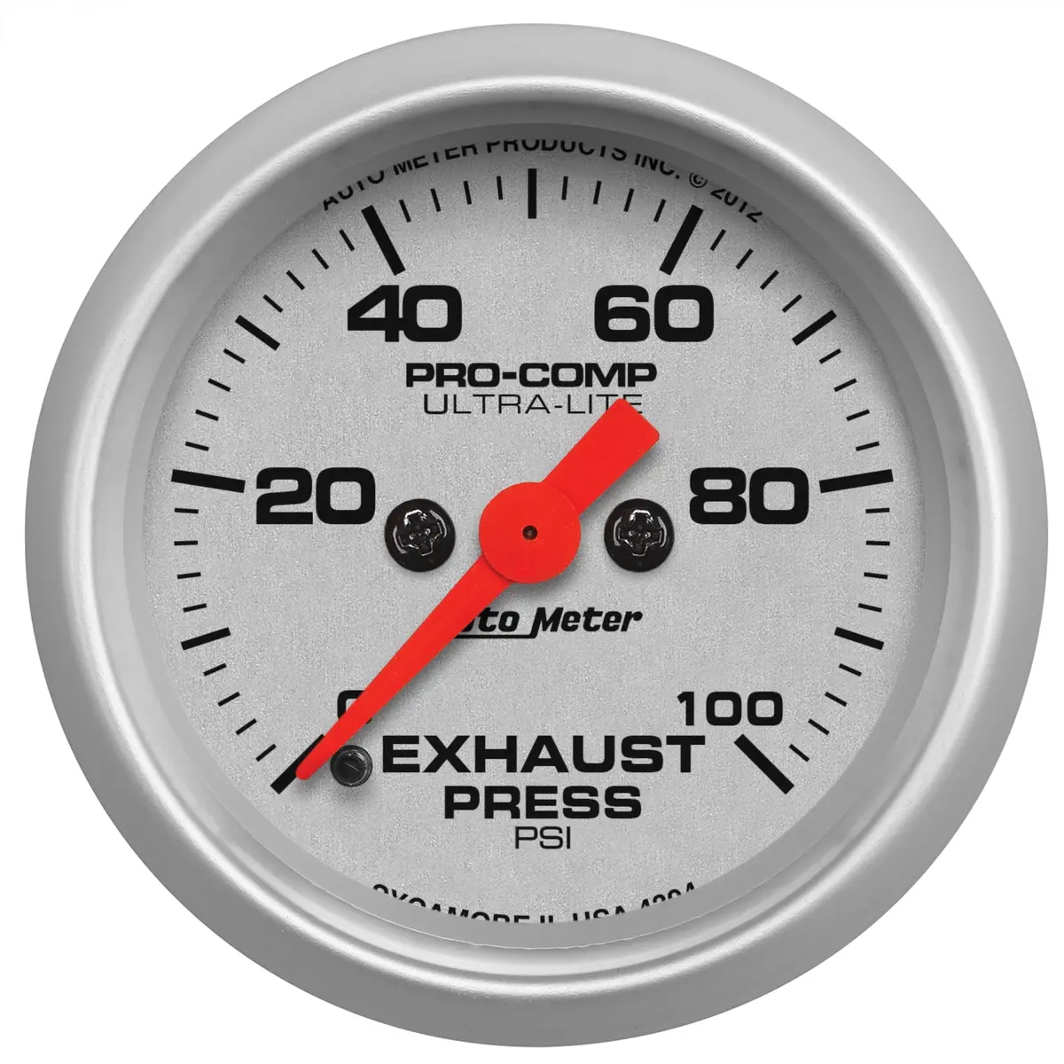 2-1/16 In. Exhaust Pressure 0-100 Psi Ultra-Lite 1