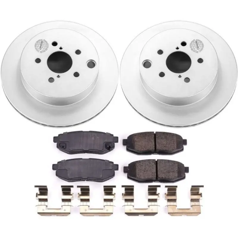Power Stop 14-18 Subaru Forester Rear Z17 Evolution Geomet Coated Brake Kit 1