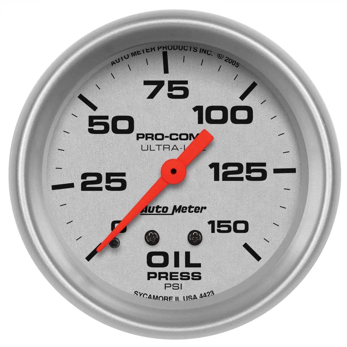 2-5/8 In. Oil Pressure 0-150 Psi Ultra-Lite 1