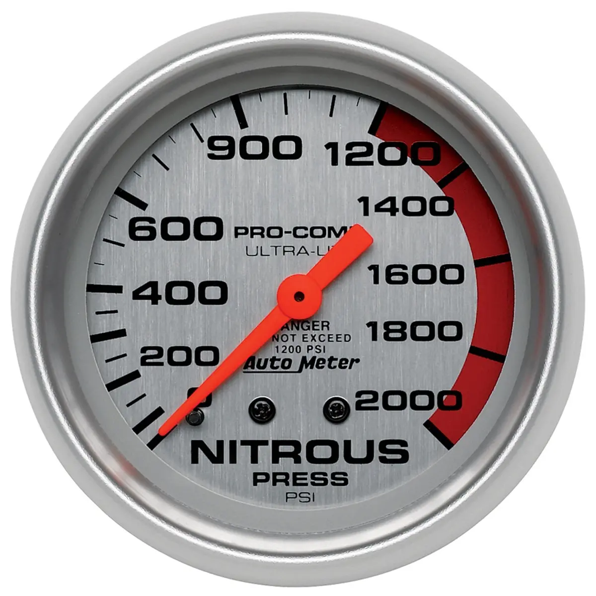 2-5/8 In. Nitrous Pressure 0-2000 Psi Ultra-Lite 1