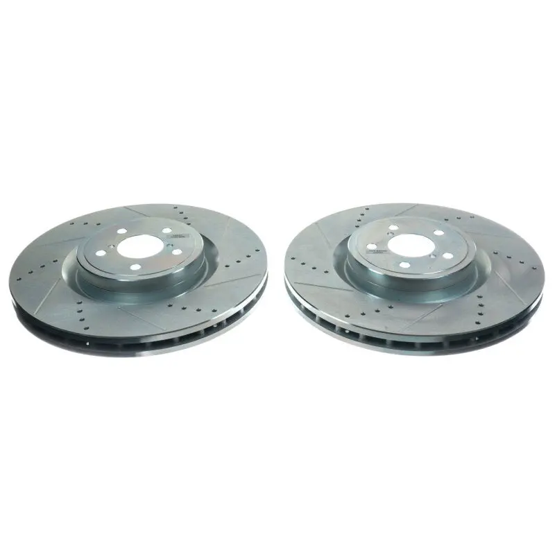 Power Stop 2004 Subaru Impreza Front Evolution Drilled & Slotted Rotors - Pair 1