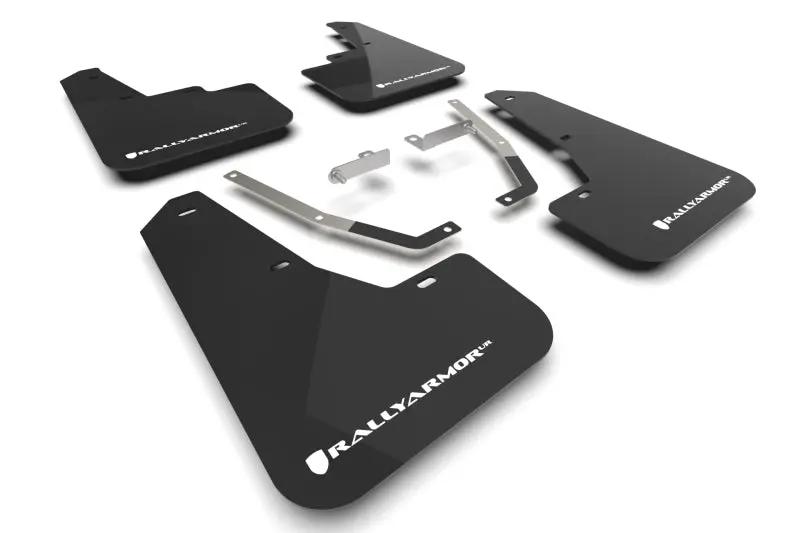 Rally Armor 24-26 Subaru Crosstrek Black Ur Mud Flap White Logo 1