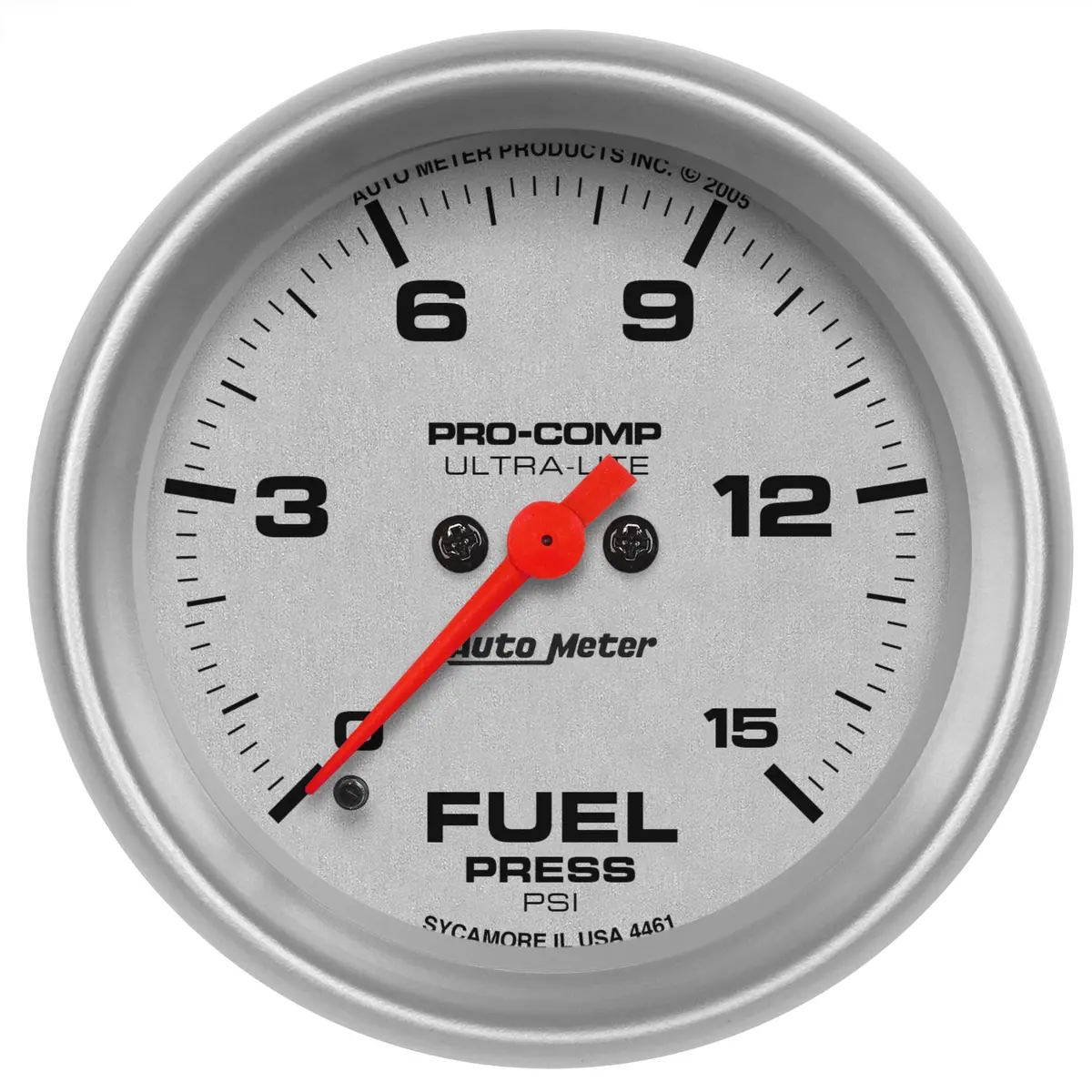 2-5/8In Fuel Pressure 0-15 Psi Ultra-Lite 1