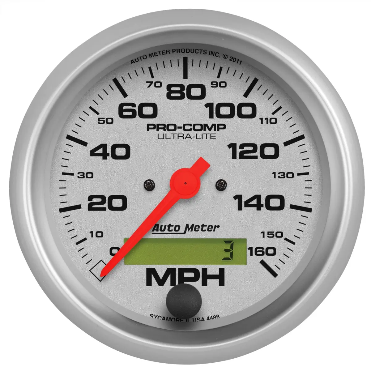 3-3/8 In. Speedometer 0-160 Mph Ultra-Lite 1