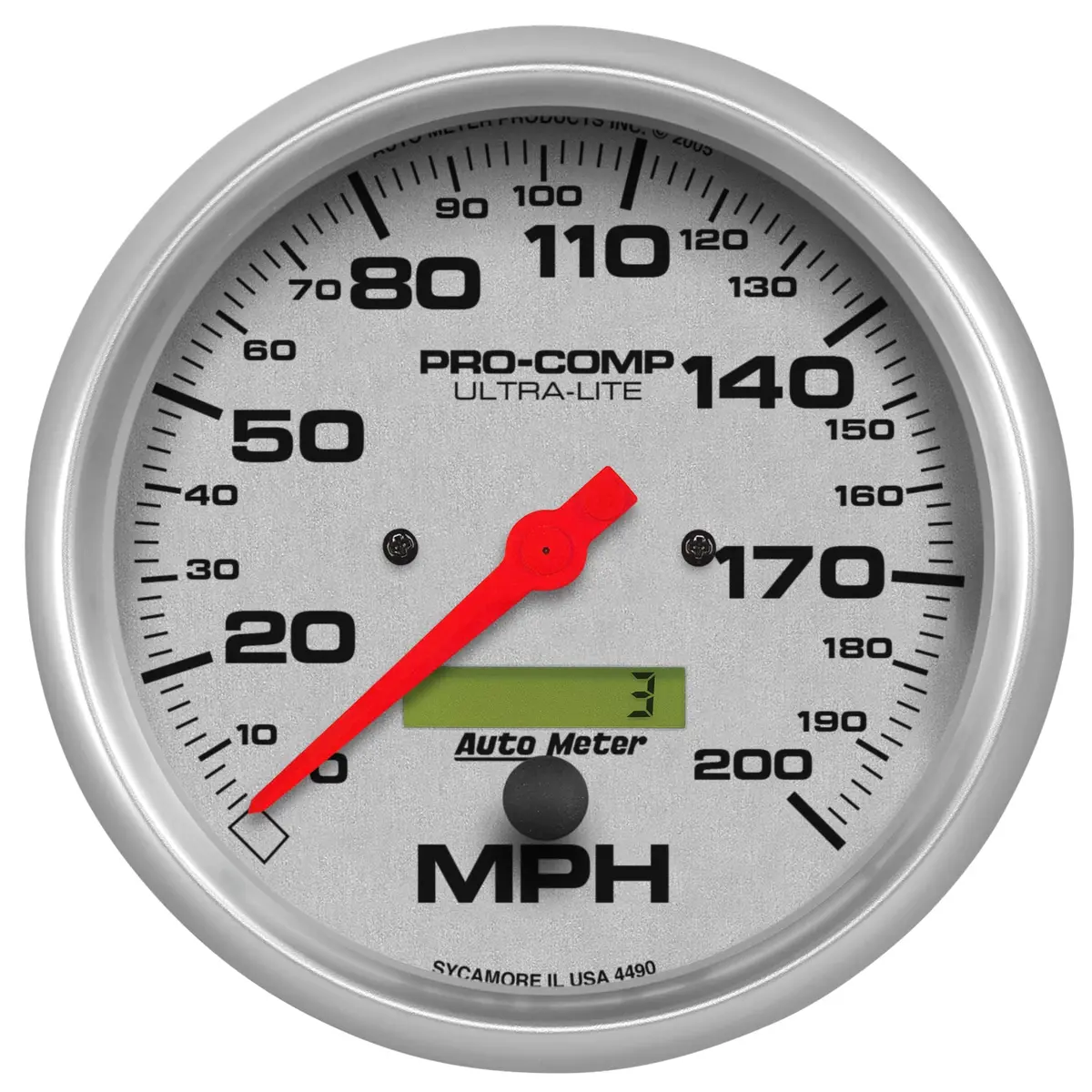 5 In. Speedometer 0-200 Mph Ultra-Lite 1