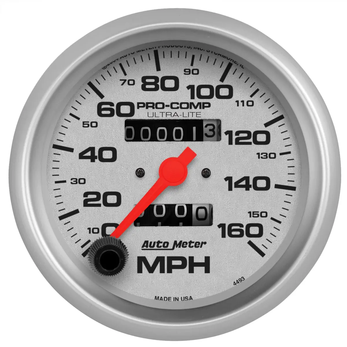 3-3/8 In. Speedometer 0-160 Mph Ultra-Lite 1