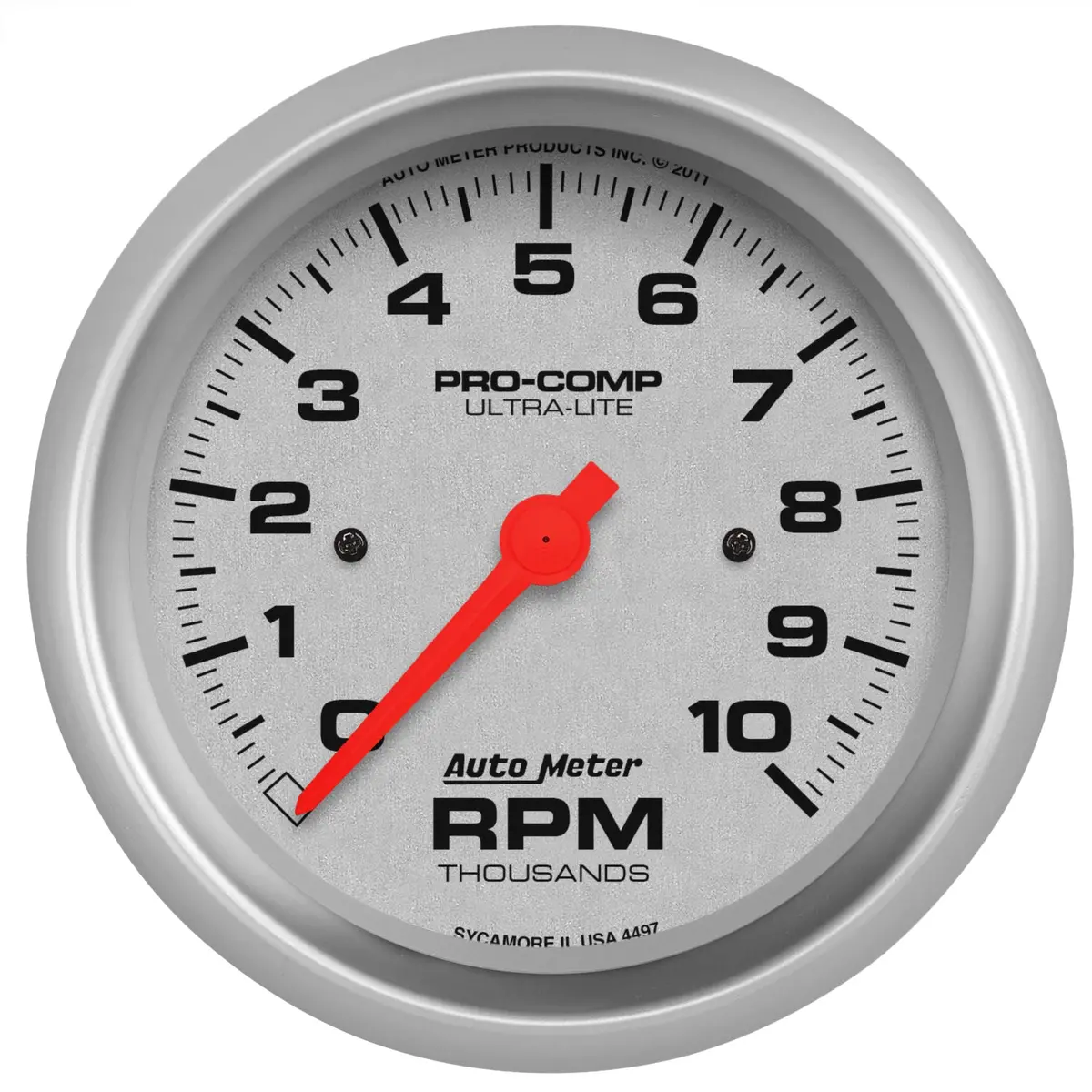 3-3/8 In. In-Dash Tachometer 0-10000 Rpm Ultra-Lite 1