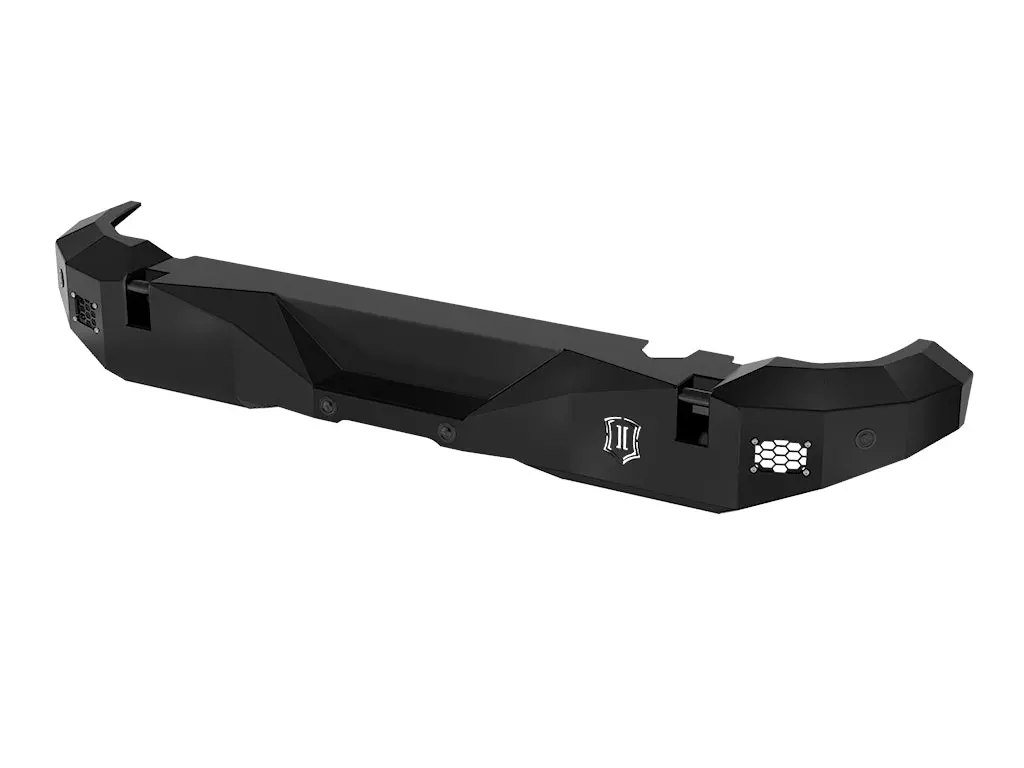 Icon Impact Armor 2021-2023 Ford Bronco Pro Series Rear Bumper 1