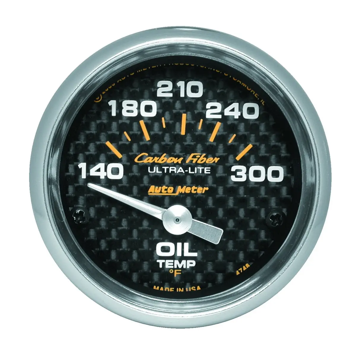 2-1/16 In. Oil Temperature 140-300 Fahrenheit Carbon Fiber 1