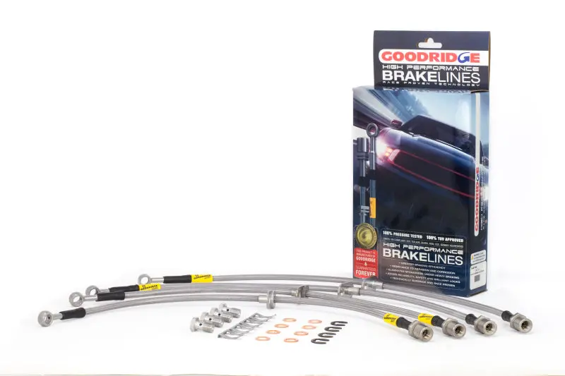 Goodridge 08-14 Subaru Sti (W/Brembo Calipers) Stainless Steel Brake Line Kit 1