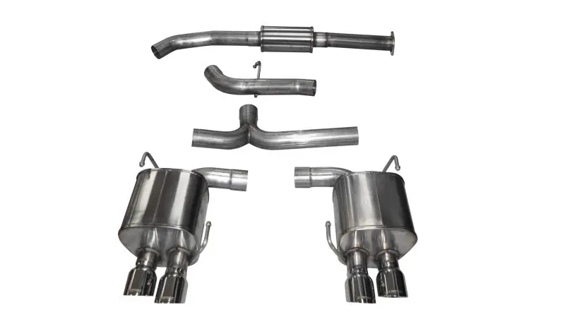 Corsa 2015-2021 Subaru Wrx Cat Back Exhaust Polished Quad 3.5In Tips Sport 1