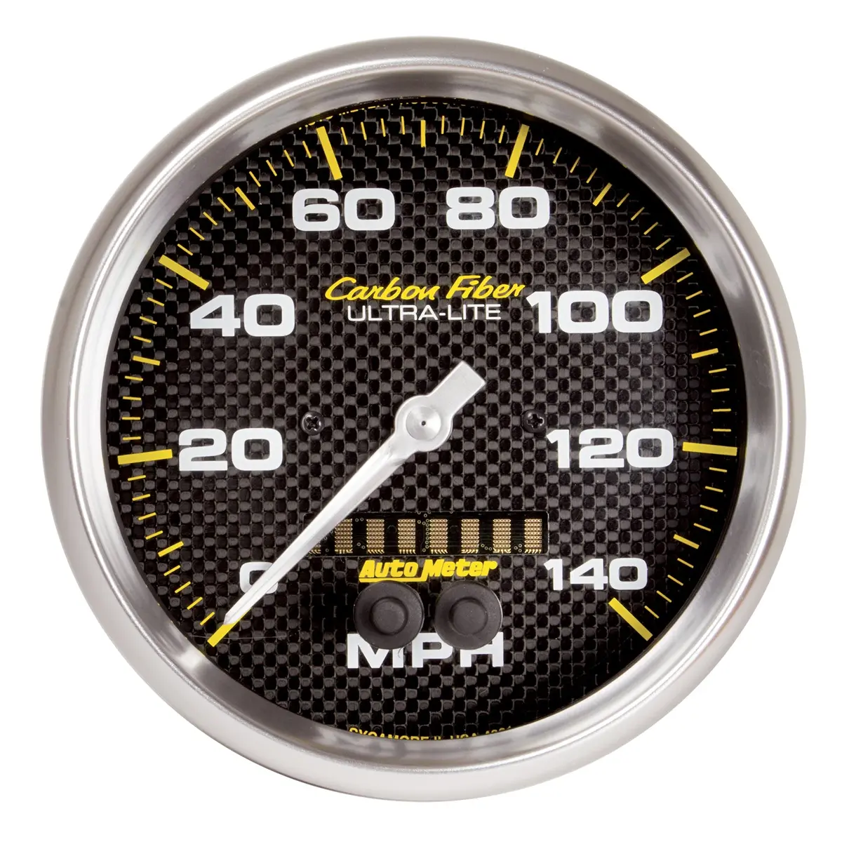 5 In. Gps Speedometer 0-140 Mph Carbon Fiber 1