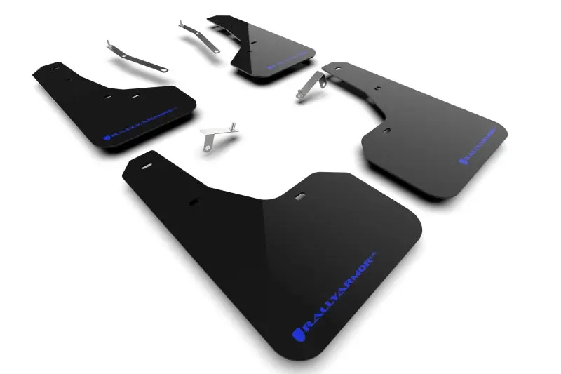 Rally Armor 22-24 Subaru Forester &Amp; Wilderness Black Ur Mud Flap W/Blue Logo 1