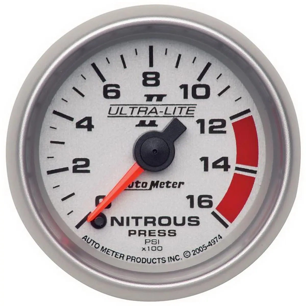 2-1/16 In. Nitrous Pressure 0-1600 Psi Ultra-Lite Ii 1