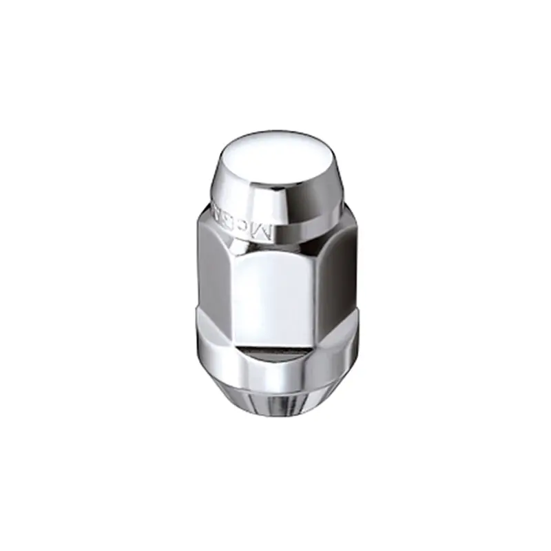 Mcgard Hex Lug Nut (Cone Seat Bulge Style) M12x1.25 / 3/4 Hex / 1.45In. Length (4-Pack) - Chrome 1