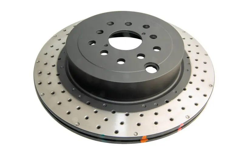 Dba 04-17 Subaru Wrx Sti Rear Cross Drilled/Dimpled 4000 Xd Series Rotor 1