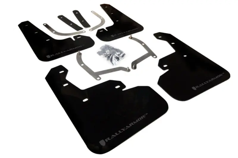 Rally Armor 17-23 Subaru Impreza 4D/5D Black Ur Mud Flap W/Grey Logo 1
