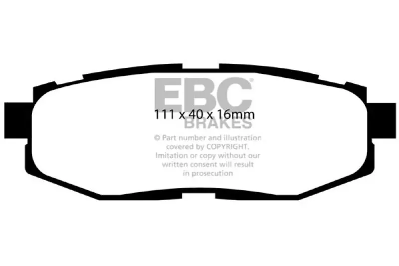 Ebc 12+ Scion Fr-S 2 Redstuff Rear Brake Pads 1