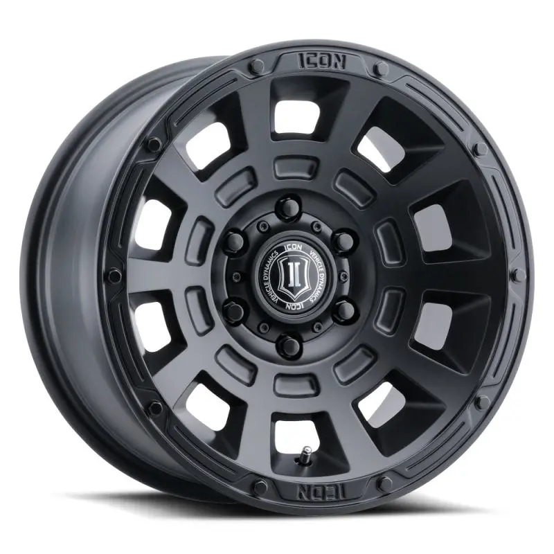 Icon Thrust 17X8.5 6X5.5 25Mm Offset 5.75In Bs 95.1Mm Bore Satin Black Wheel 1