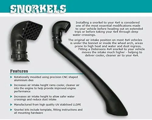 Dobinsons Snorkel Kit For Mitsubishi Triton L200 Mq 2.4L Diesel - Right Side Mount - Sn43-3466 1