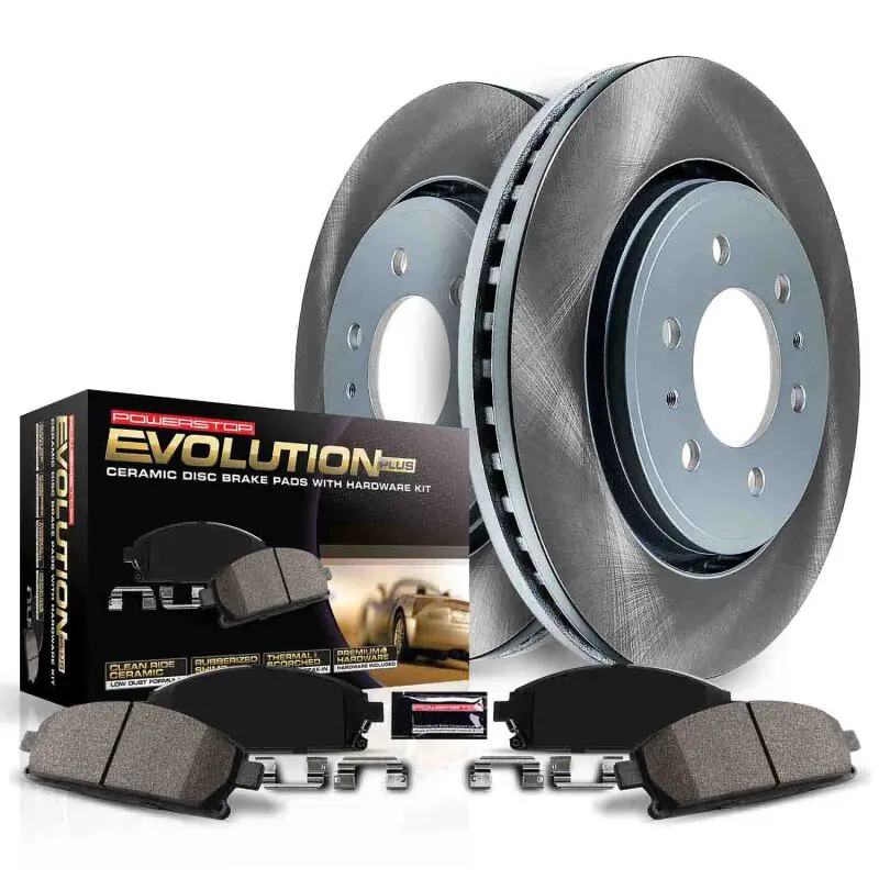 Power Stop 2024 Subaru Impreza Rear Semi-Coated Rotor Kit 1