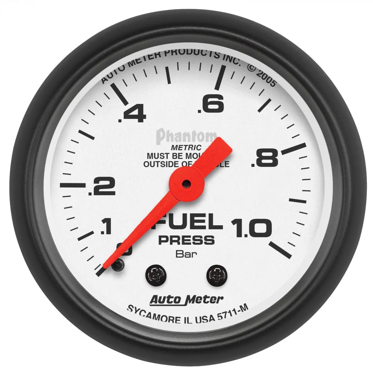 2-1/16 In. Fuel Pressure 0-1.0 Bar Phantom 1