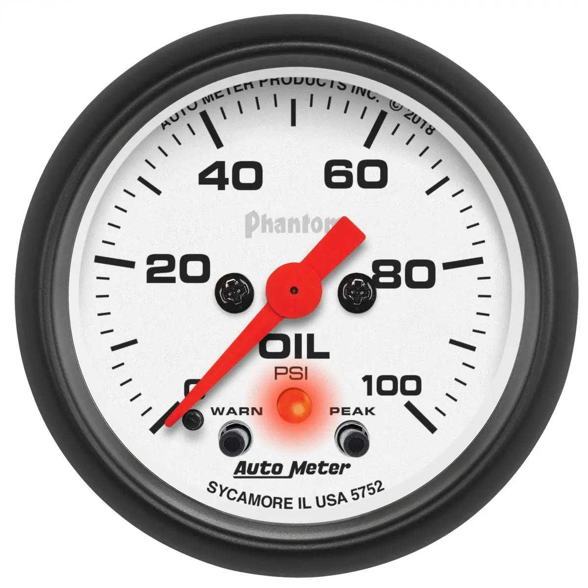 2-1/16 In. Oil Pressure 0-100 Psi Phantom 1