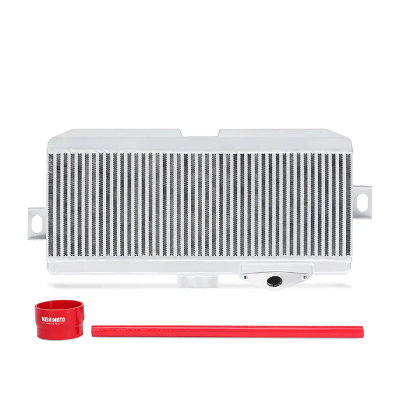 Mishimoto Subaru 08-15 Wrx Sti Top-Mount Intercooler Kit - Powder Coated Silver & Red Hoses 1