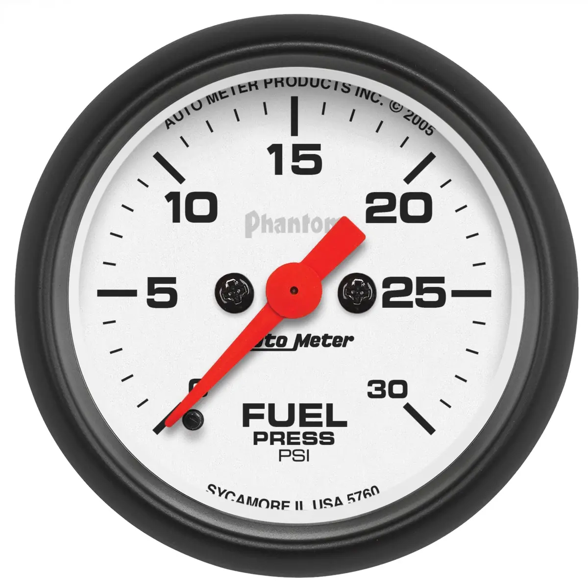 2-1/16 In. Fuel Pressure 0-30 Psi Phantom 1